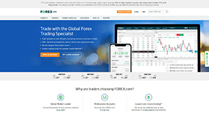Forex.com broker homepage