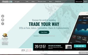 ITRADER Forex broker homepage